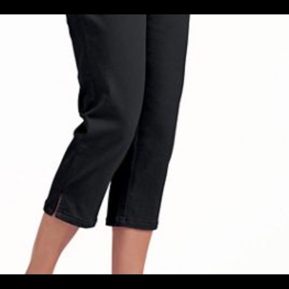 Liz&Co Black Capri Pants Size 14 - Picture 2 of 4